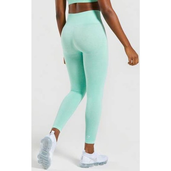 Gymshark Women's Vital Seamless Yoga Legging Pistachio Green Size Small - Picture 2 of 8